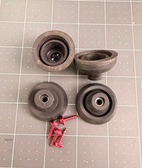 Genuine Modular Component MCS 6205 Original Feet w/ Mounting Screws Turntable