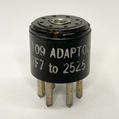 Vintage Adaptol No. 109 Tube Socket Adapter To Convert 7F7 Tube to 25Z5 Tube