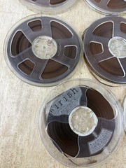 Lot of 11 Vintage Loose Reel to Reel Tapes Irish Scotch Plastic Uptake Reels