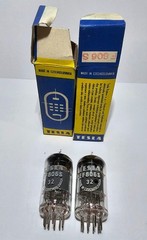 EF806S Tesla tubes MATCHED PAIR 1973 NOS 6267 EF86 6j32p