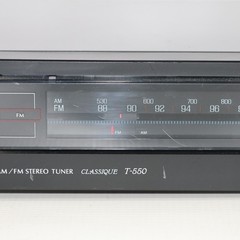 Sansui Classique T-550 AM/FM Stereo Tuner Radio Made In Japan TETSED WORKING