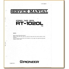 Pioneer RT-1020L Reel to Reel Service Manual 64 pages Comb Bound