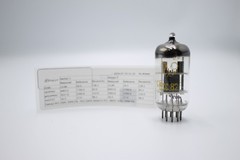 2 PCS ECC82 / 12AU7. RFT. Getter Ring. Tested on Etracer. Dual triode.