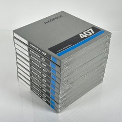 (New Old Stock) Ampex 407 Mastering Audio Tape 7” x 1/4” x 1800’ (Lot of 10)