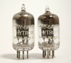 NOS Matched Pair CBS Hytron Vacuum Tubes / JHY 6AK5 / RM