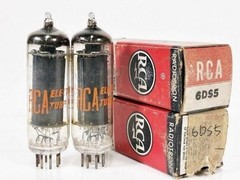 RCA 6DS5 Vacuum Tubes Pair Beam Power Tube Tested Vintage Antique