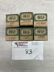 NU National Union Electron TUBES in original Boxes various tube #s lot #83