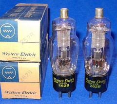 NOS / NIB Matched Pair Western Electric 262B Vacuum Tubes Same 1950 Date