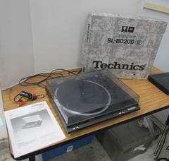 Technics SL-BD20D Semi-Automatic Turntable W/ ORIG PACKAGING Works Gr8 SEE VIDEO