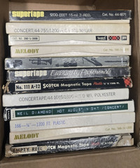 Lot of 12 Reel-to-Reel Recording Tape Reel