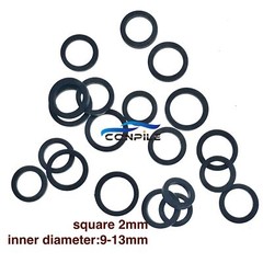 Mixed Square 2mm Idle Tire Belt Loop Rubber Ring For Cassette Deck Tape Recorder