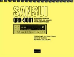 Sansui QRX-9001 Stereo Receiver OWNER’S MANUAL & SERVICE MANUAL