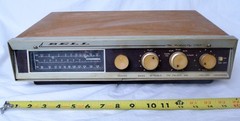 Bell 2521 Mono Tube AM/FM Receiver Amplifier PP 6BQ5 Vintage 1960s