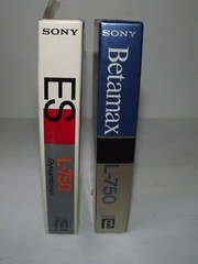 Lot of 2 Sony Betamax ES L-750 Beta Recording Cassette Tape ES Dynamicron &