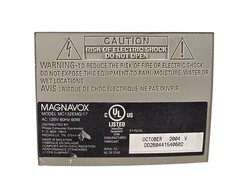 Magnavox 13” CRT TV VCR Combo MC132EMG17 TV Works, VCR Non-Working, As-IS READ