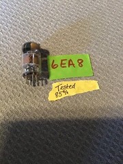 6 EA 8, General Electric, Electron Tube, Tested 85%, No Box