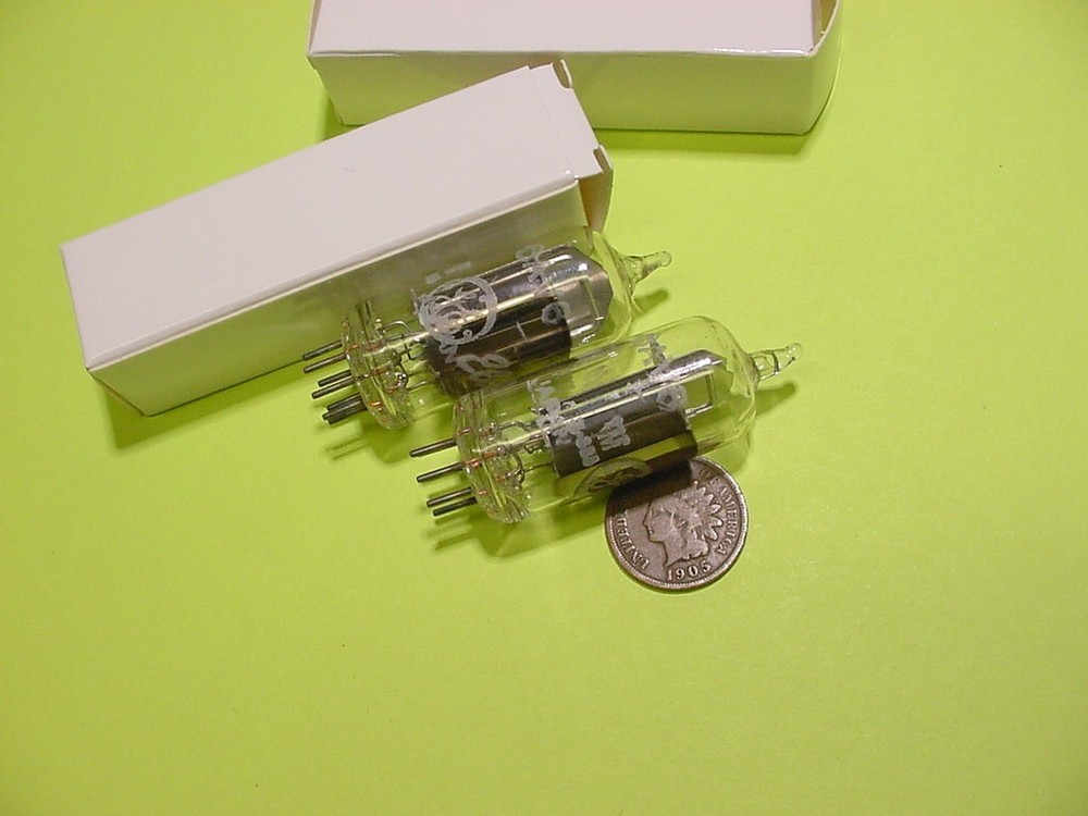 GE GENERAL ELECTRONICS 6AV6 TUBE PAIR