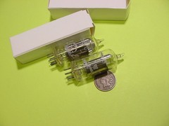 GE GENERAL ELECTRONICS 6AV6 TUBE PAIR