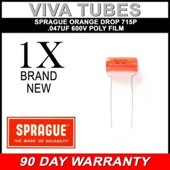 New Sprague 715P Orange Drop .047uF 600V 5% Poly Film Capacitor .047 uF 600 VDC