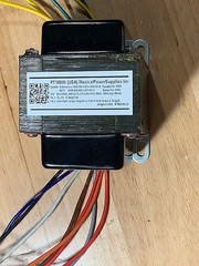 PT190Mi-BLACK POWER TRANSFORMER for TUBE AUDIO (380Vct) 190-0-55-190V x180mA
