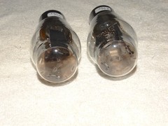 2 x 5U4g RCA Tubes*Ribbed Plates*Hanging D-Getter*Tested Good*#8