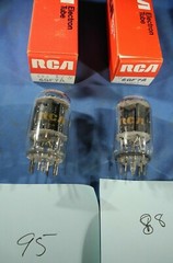 2 Vintage NOS RCA 6GF7A Compactron Dual Triode TV Valve (TESTED STRONG B&K 747B)