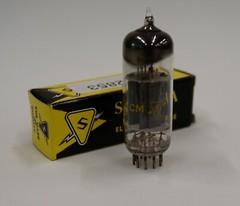 Sylvania 12BH7A Long Grey Plate, D Getter, Maxi PreAmp 2 Tested = NOS, BN2853