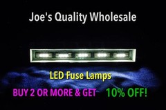 (50)BLUE/WHITE LED 8V FUSE LAMPS -AUDIO/4240 4230 2230 2235 METER DAIL Marantz