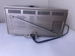 Vintage General Electric portable black-and-white TV AM/FM Radio Model 7-7150B￼