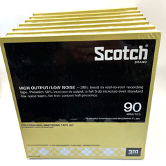 SCOTCH 3M Recording Tape 207 Professional Mastering 7″ Reel 90 Min 1800 Ft BULK$