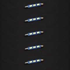 5 Warm White 6.3V 43mm Festoon Lamp LED Light Bulbs for Fisher 400 500C 600 800C