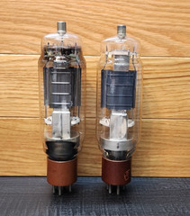 2- GE VT-154 RCA 814 Vacuum Tubes For Display Bad Filament