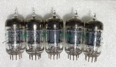 G.E JAN 12AX7WA Tubes NOS (Lot of 5pcs)