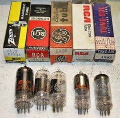 5 new tubes 6EJ7 EF184 * 6AT6 * 6AQ6 * 6AK6 * 6GK5 6FQ5A * all NOS NIB RCA +