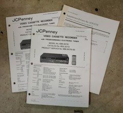 JC Penney Technical Manuals VCR-079