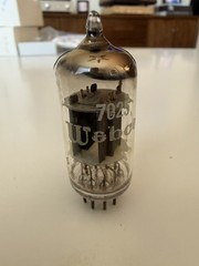 Mullard 7025 (12AX7), Copper Grid Posts, Grey Plates, TV-7 Test = 92% & 96%