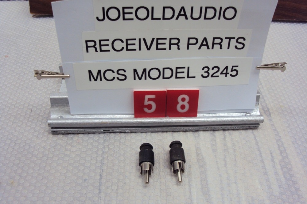 MCS Model 3245 RCA Phono Plugs Hum Eliminators. 1 Pair. Tested Parting Out 3245