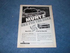 1968 Muntz M-45 4-Track Car Stereo Unit Vintage Ad “One For the Road”