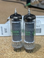Pair NOS NIB GE JAN-6005W / 6AQ5 Green Print MIL SPEC Vacuum Tubes (Many Avail)