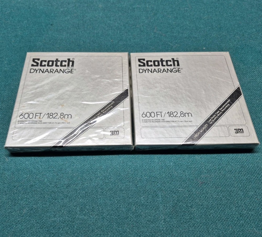QTY 2 BRAND NEW 5R-600 Scotch Dynarange 600 ft Reel to Reel SEALED SBIN