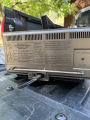 General Electric GE Portable 5″ VHF/UHF/TV/AM/FM Radio 7-7150B Gray