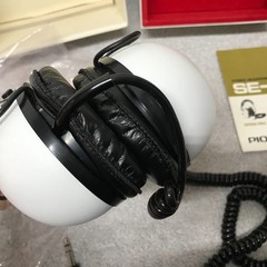 Vintage Pioneer SE-30A Stereo Headphones White Boxed Japan 8 Ohm Retro Audio