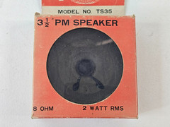 Vintage Philmore TS35 Square 3.5″ Replacement PM Speaker 8 Ohm 2 Watts