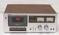 Akai Stereo Cassette Desk Vintage CS-703D- Tested & Working!
