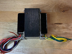 PT190Mi-BLACK POWER TRANSFORMER for TUBE AUDIO (380Vct) 190-0-55-190V x180mA