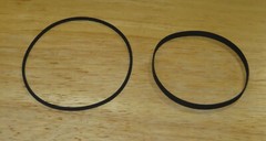2 Belt Set- Craig 212, 2102, 2107 ,2108 Sanyo MR-212 Reel to Reel Tape Recorder