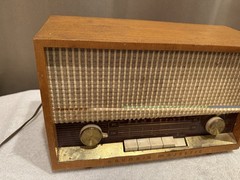 💙Grundig-Majestic Model 92 Radio tube WEST GERMANY 1950’s “Hi-Fi Sound” works