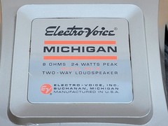 Vintage Electro-Voice Michigan MC8 8-Inch Speakers Pair 8 Ohm Tested USA Made