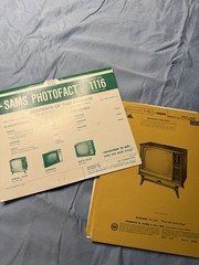 SAMS Photofact Set 1116 Aug 1970 TV Radio Service Manuals Complete Folder Lot