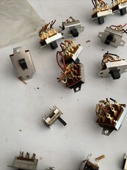 Group Lot SWITCHCRAFT SWITCH SLIDE Siemens Guitar Electrical Vintage Old Parts